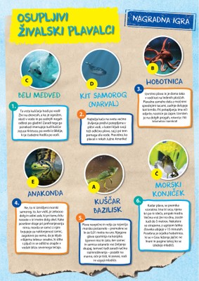 nagradna igra Živalski plavalci